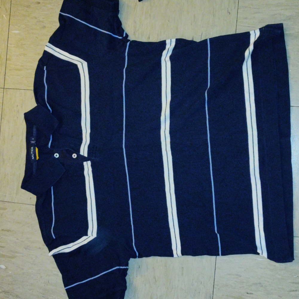 Nautica Collared Striped Polo Shirt